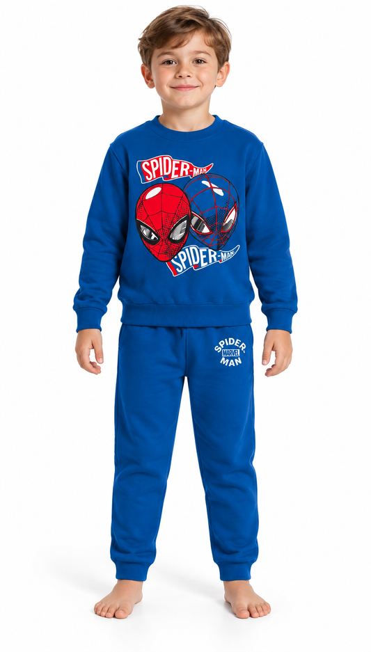 Tuta cotone felpata Spiderman bambino baby MV85K9157