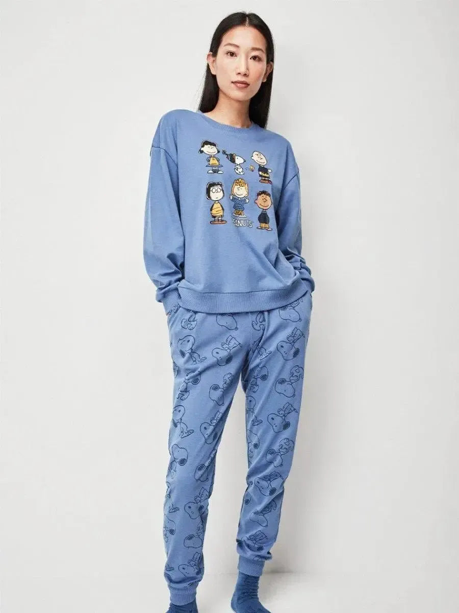 Tuta donna in cotone Gisela snoopy 20105 Peanuts