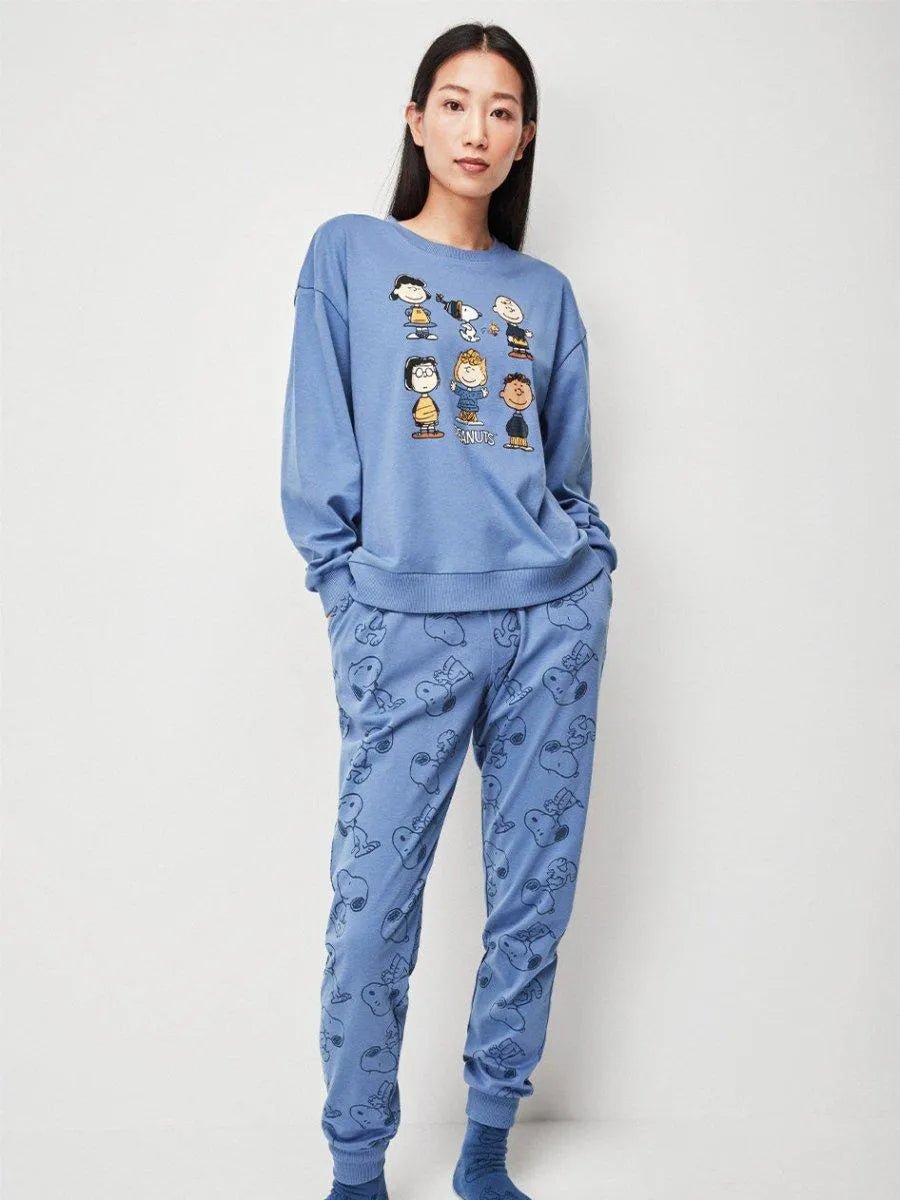 Tuta donna in cotone Gisela snoopy 20105 Peanuts