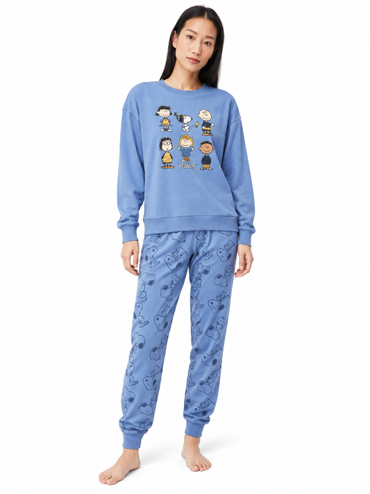 Tuta donna in cotone Gisela snoopy 20105 Peanuts