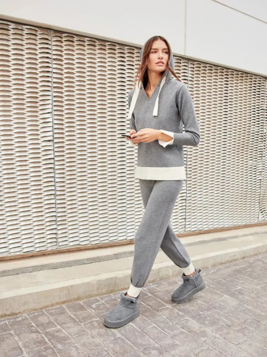 Tuta donna in tricot bicolore Gisela 20313