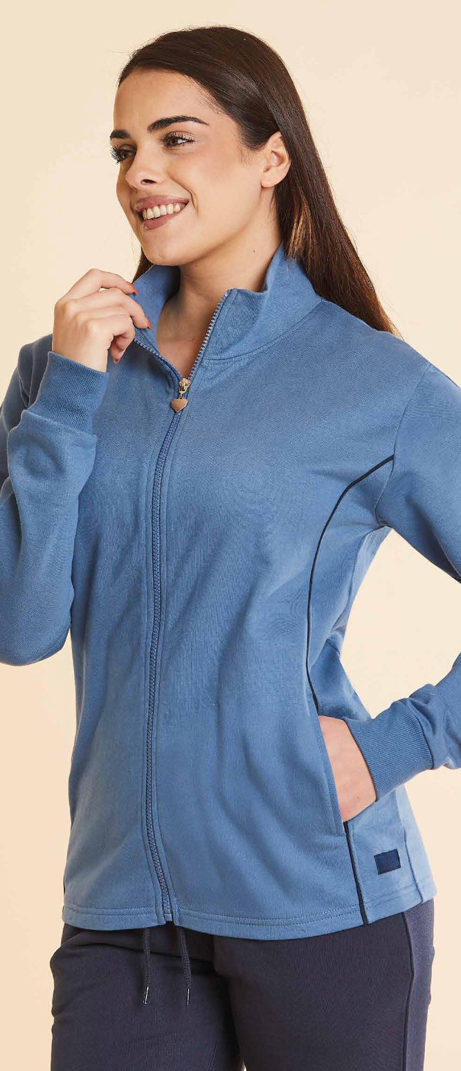 Tuta donna zip felpata Nazareno Gabrielli SD5164