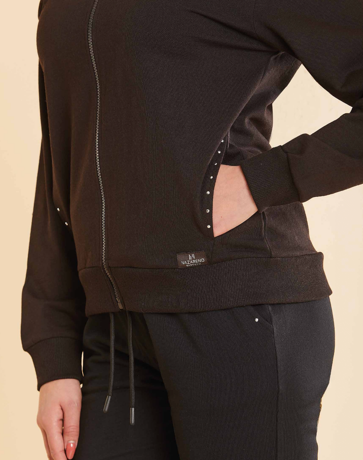Tuta donna zip felpata Nazareno Gabrielli SD5166