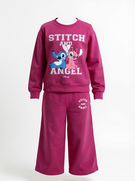 Tuta felpata pantalone largo Lilo&Stitch bambina DY76U0238