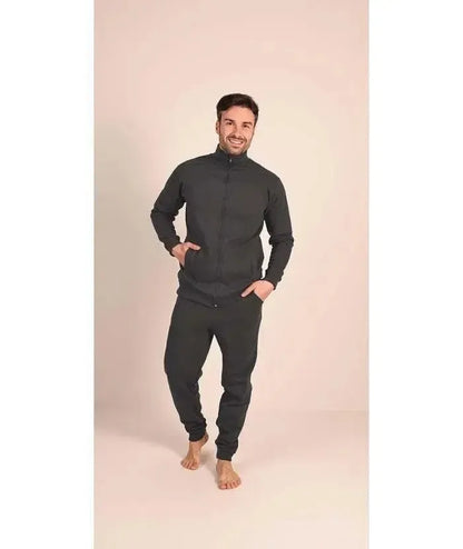 Tuta uomo invernale aperta con zip felpata Gary 8002
