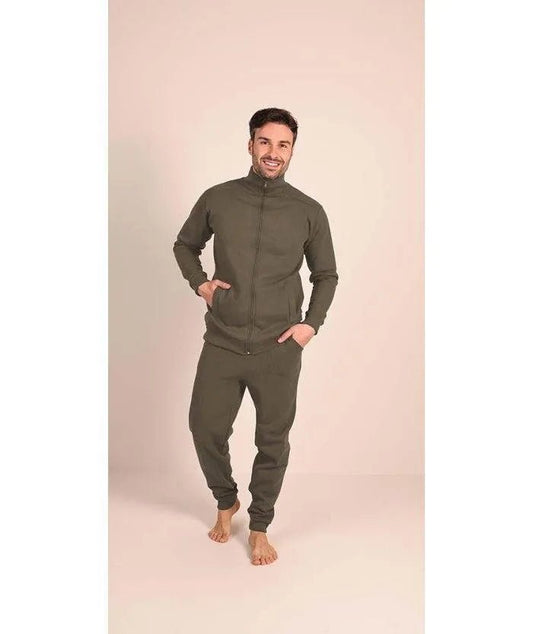 Tuta uomo invernale aperta con zip felpata Gary 8002
