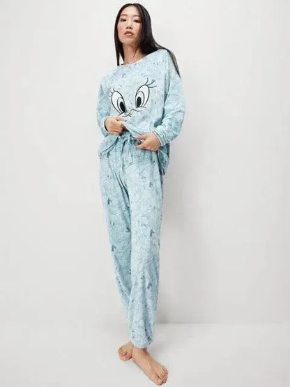 Tuta/Pigiama donna Gisela girocollo micropile 20102 Looney Tunes