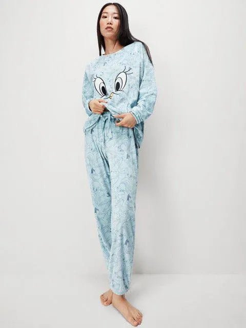 Tuta/Pigiama donna Gisela girocollo micropile 20102 Looney Tunes