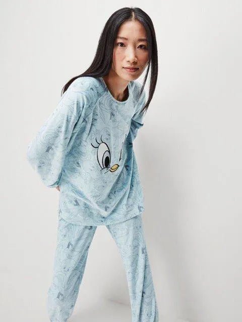 Tuta/Pigiama donna Gisela girocollo micropile 20102 Looney Tunes