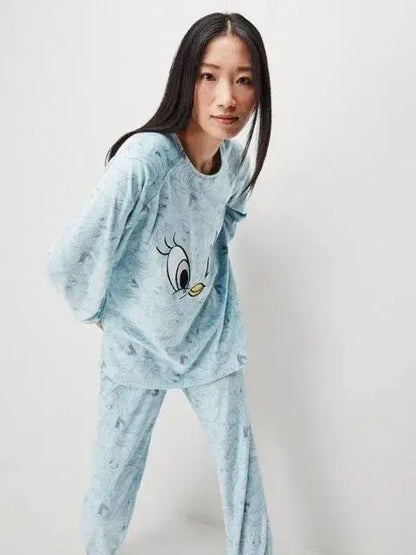 Tuta/Pigiama donna Gisela girocollo micropile 20102 Looney Tunes