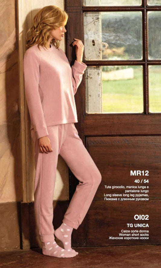 Tuta/Pigiama donna Sièlei girocollo micropile MR12