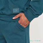 Tuta/Pigiama uomo girocollo cotone felpato Muydemi 370112