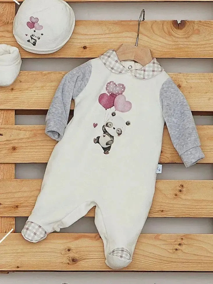 Tutina Neonata ciniglia Gary S7018