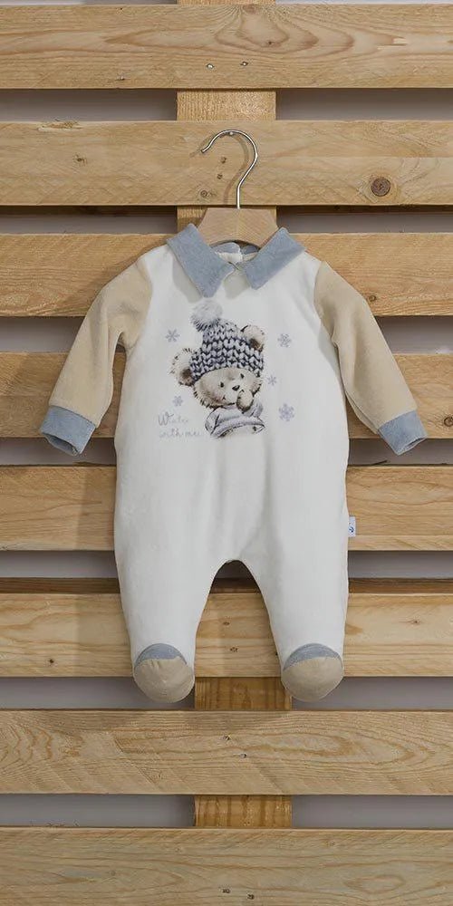 Tutina Neonato ciniglia Gary S7006