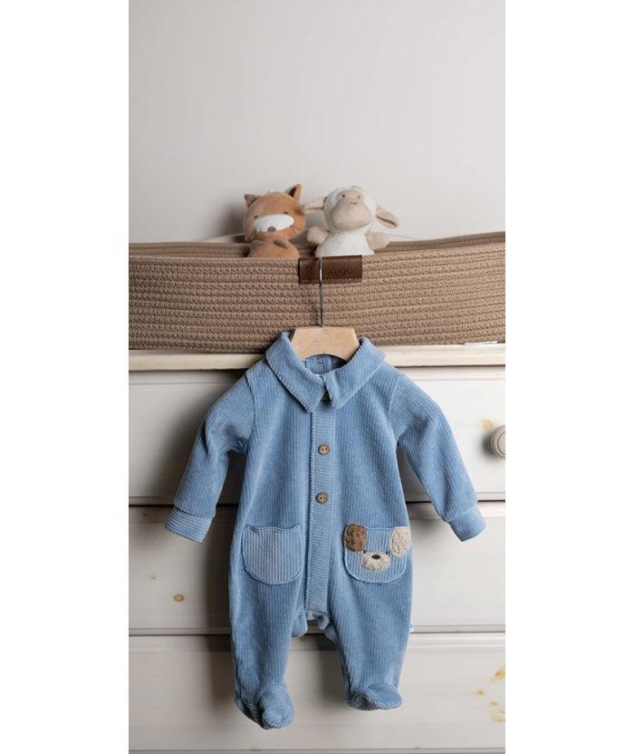 Tutina Neonato ciniglia a costeGary 7220