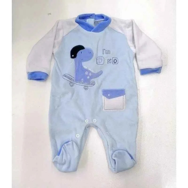 Tutina neonato bambino in ciniglia Pastello Baby TC73M