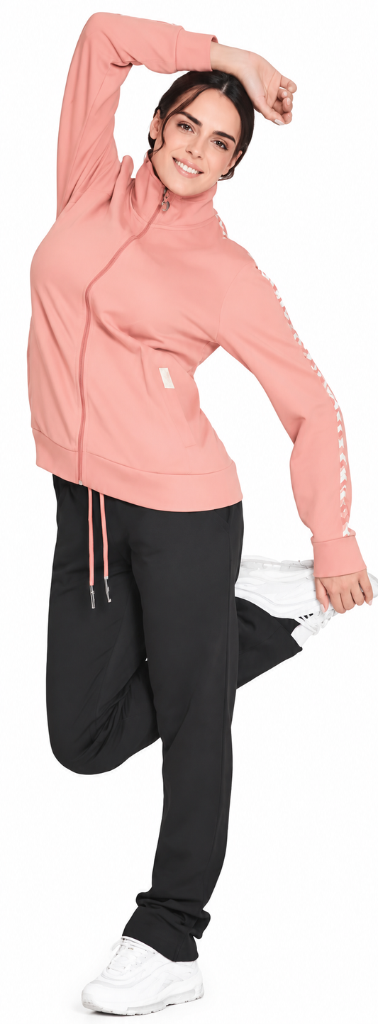 Tuta donna zip felpata Nazareno Gabrielli SD5105 - CIPRIA/NERO