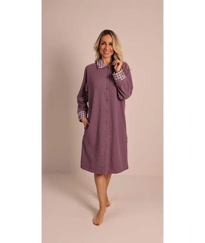 Vestaglia aperta donna invernale punto Milano Gary flanellata 5164