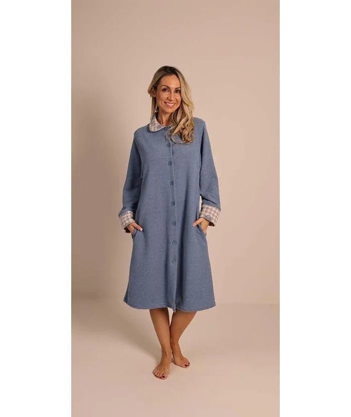 Vestaglia aperta donna invernale punto Milano Gary flanellata 5164