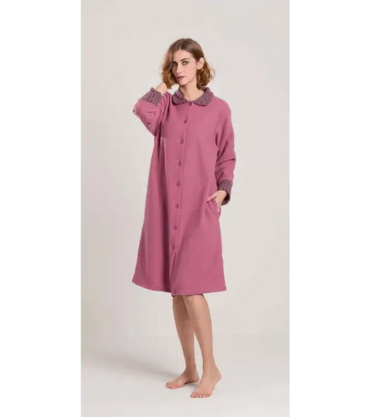 Vestaglia aperta donna invernale punto Milano Gary flanellata V50167