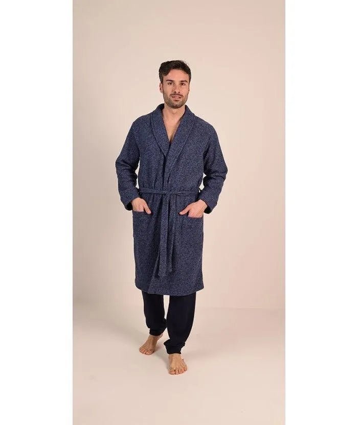 Vestaglia con cintura uomo invernale punto Milano Gary flanellato 6113