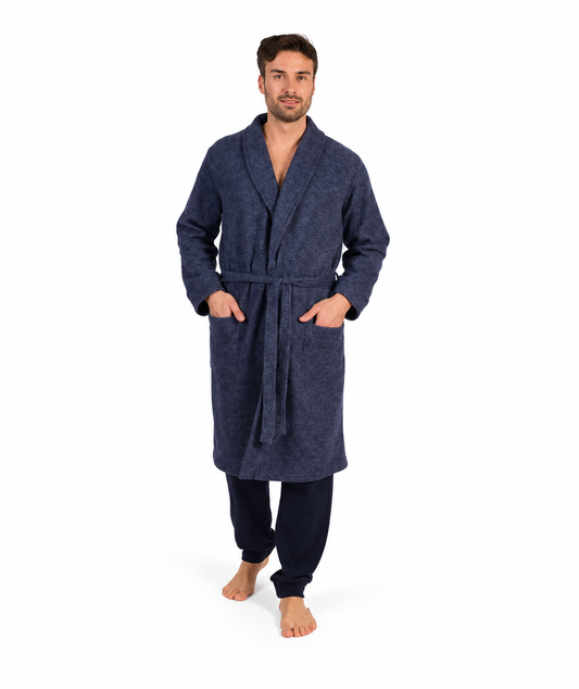 Vestaglia con cintura uomo invernale punto Milano Gary flanellato 6113