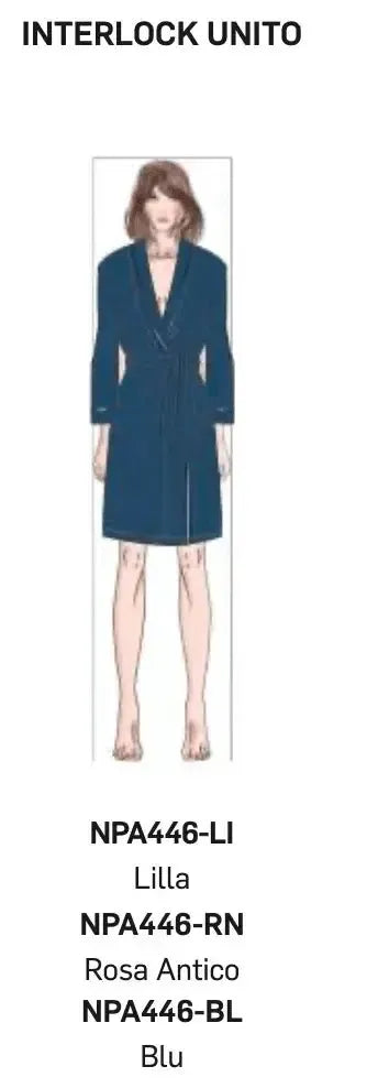 Vestaglia donna Nottingham caldo cotone interlock NPA446