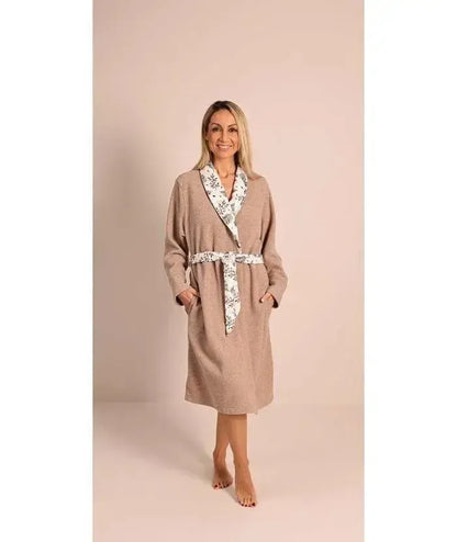 Vestaglia donna invernale punto Milano Gary flanellata 5134