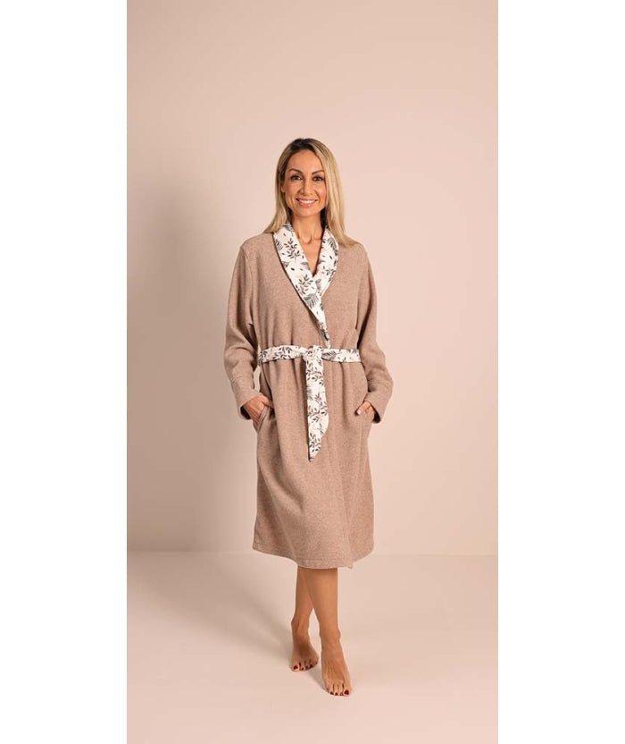 Vestaglia donna invernale punto Milano Gary flanellata 5134