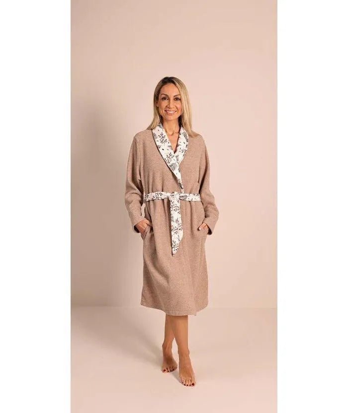 Vestaglia donna invernale punto Milano Gary flanellata 5134