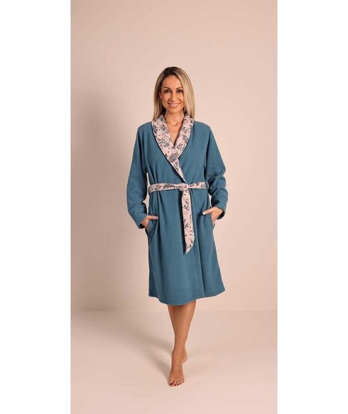 Vestaglia donna invernale punto Milano Gary flanellata 5134