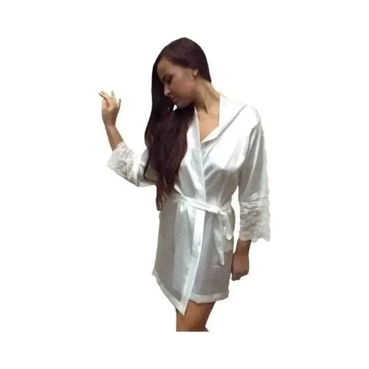 Vestaglia donna modello Kimono Fioreblu manica a 3/4 V730