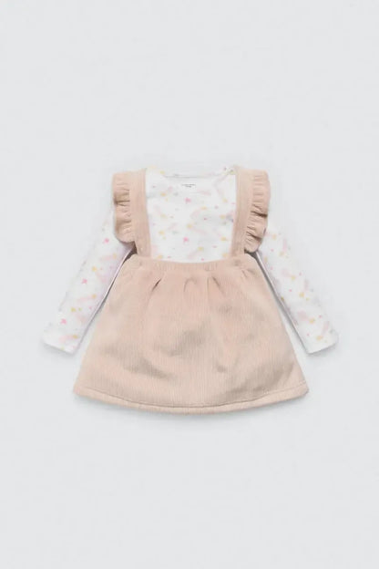 Vestito neonata ciniglia e maglietta felpata Ysabel Mora 25439