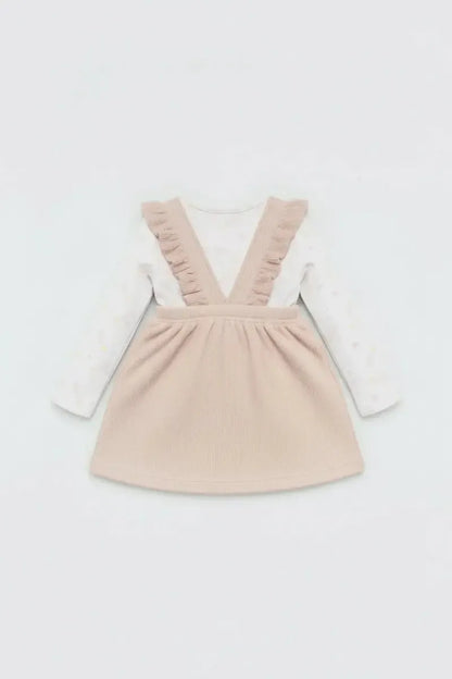 Vestito neonata ciniglia e maglietta felpata Ysabel Mora 25439