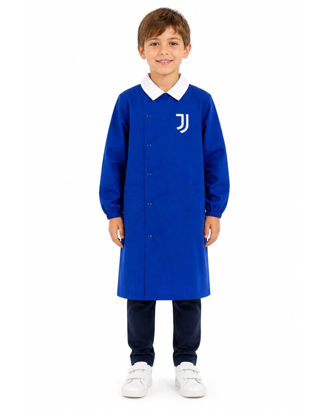 Grembiule scuola elementare blu bambino Juventus Made in Italy G508A26