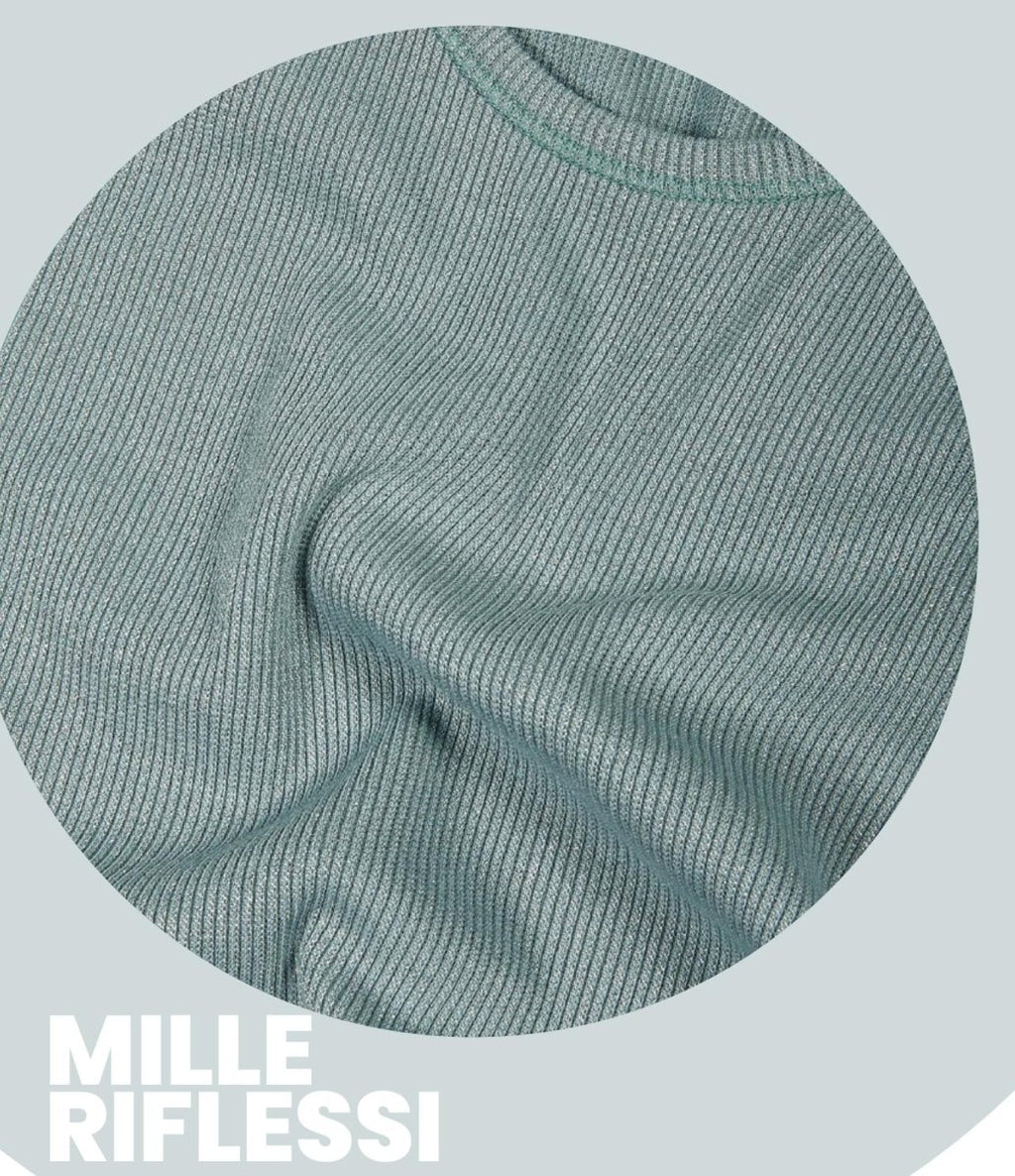 Abito canotta spalla larga donna a costine in cotone lamè Sublyme 12208 - Caos Intimo Donna - Uomo - Bambini - Casa - Sublyme