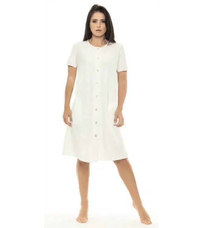 Camicia da notte aperta mezza manica donna Jersey Gary CB585076/B585076 - Caos Intimo Donna - Uomo - Bambini - Casa - Gary