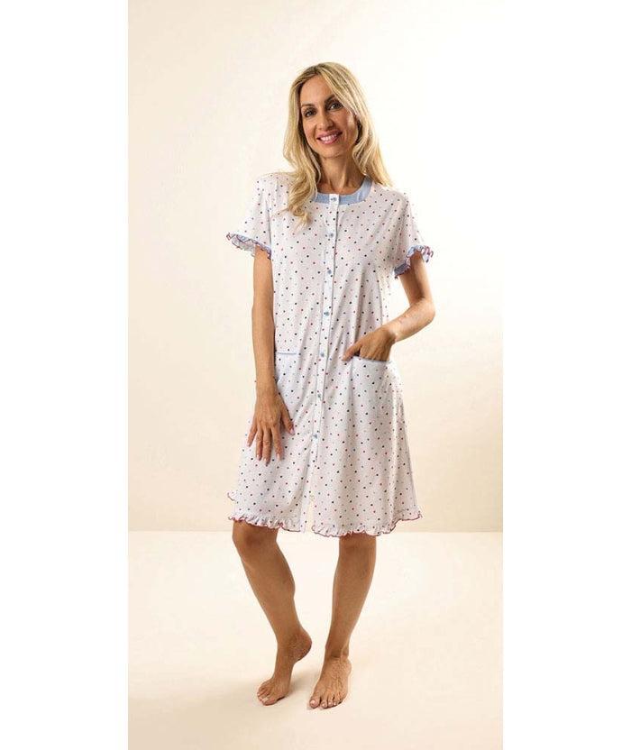 Camicia da notte mezza manica aperta donna Jersey Gary Z55011 - Caos Intimo Donna - Uomo - Bambini - Casa - Gary