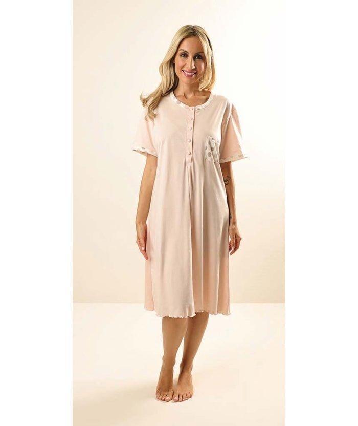 Camicia da notte mezza manica donna Jersey Gary Z55047 - Caos Intimo Donna - Uomo - Bambini - Casa - Gary