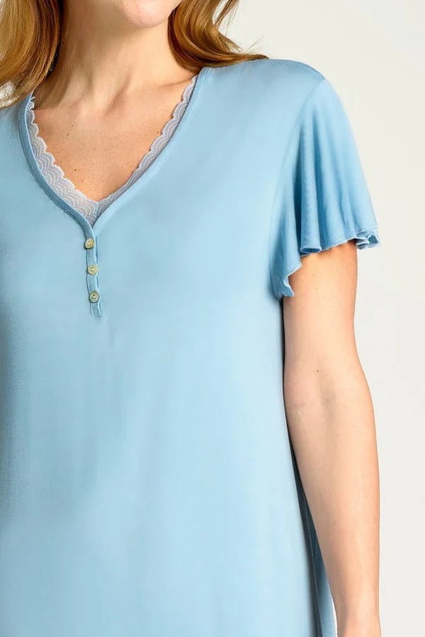 Camicia mezza manica serafino donna viscosa Muydemi 12021020 - Caos Intimo - Muydemi