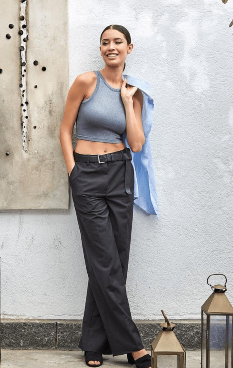 Canotta spalla crops donna a costine in cotone lamè Sublyme 12206 - Caos Intimo Donna - Uomo - Bambini - Casa - Sublyme