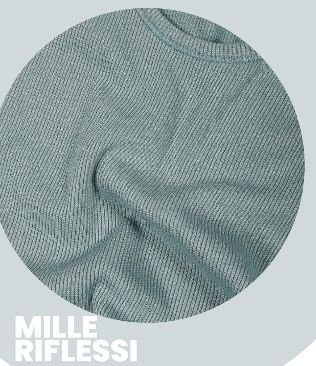 Canotta spalla larga donna a costine in cotone lamè Sublyme 12202 - Caos Intimo Donna - Uomo - Bambini - Casa - Sublyme
