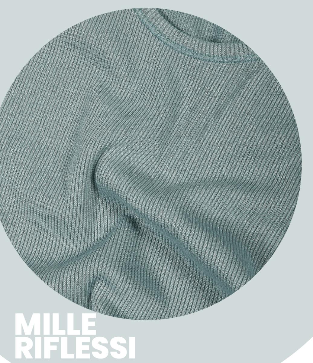 Canotta spalla larga donna a costine in cotone lamè Sublyme 12202 - Caos Intimo Donna - Uomo - Bambini - Casa - Sublyme