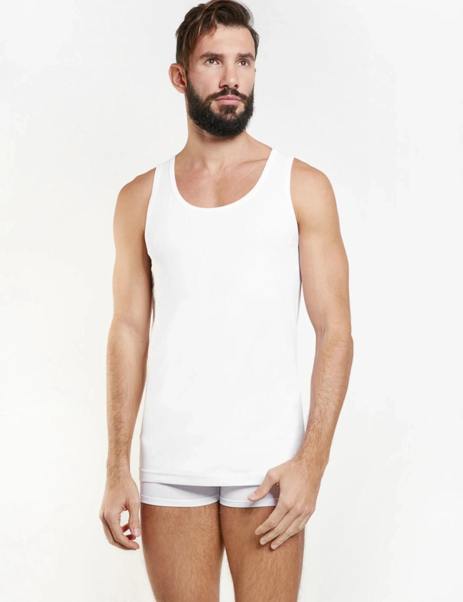 Canotta spalla larga uomo Nottingham collo a giro 100% cotone bielastico FIRE - Caos Intimo Donna - Uomo - Bambini - Casa - Nottingham