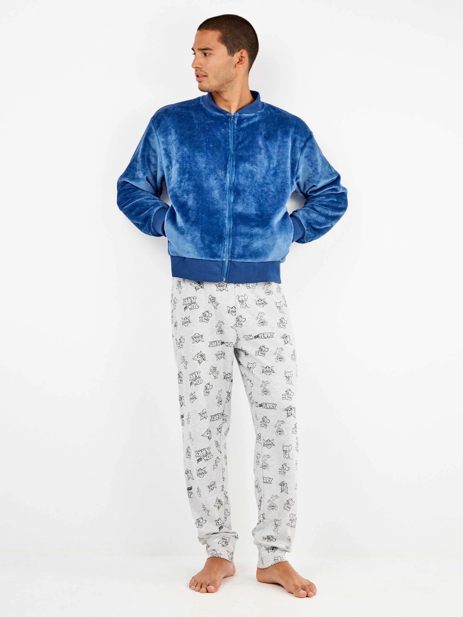 Giacca uomo Gisela bomber in tessuto peluche 20353