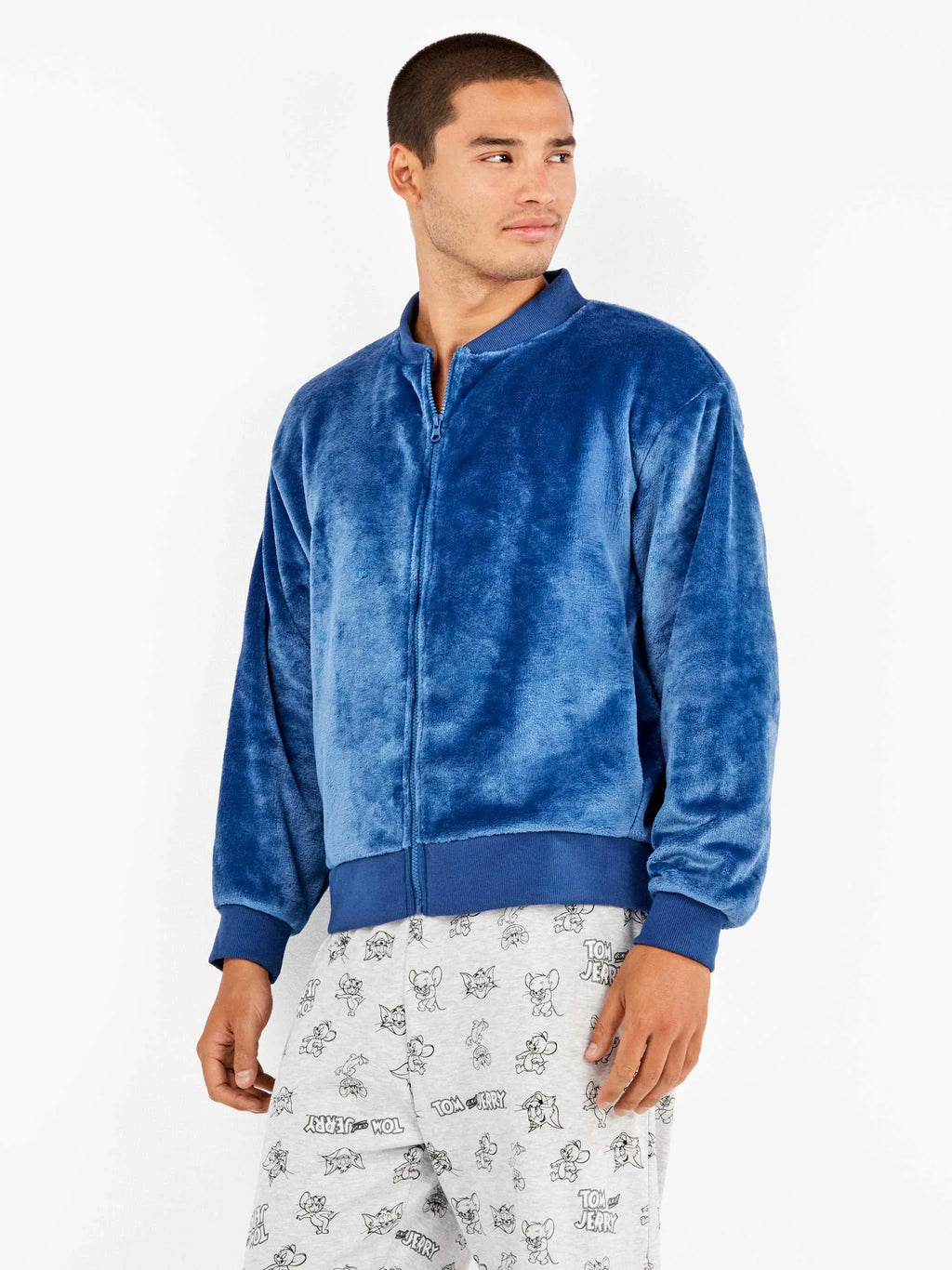 Giacca uomo Gisela bomber in tessuto peluche 20353