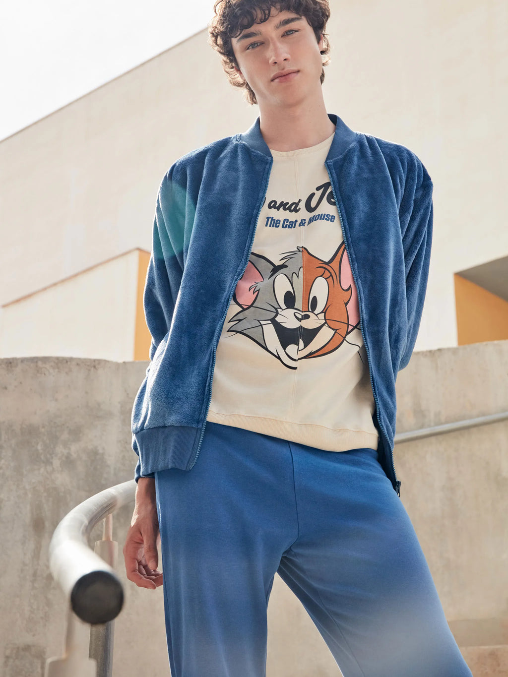 Giacca uomo Gisela bomber in tessuto peluche 20353