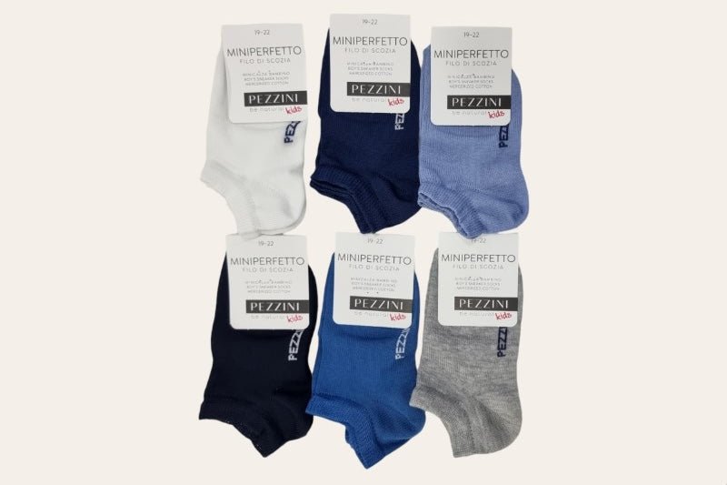 Confezione da 3 paia di minicalzea bambino in filo di Scozia Pezzini BMC - PERFETTO - Caos Intimo Donna - Uomo - Bambini - Casa - Pezzini