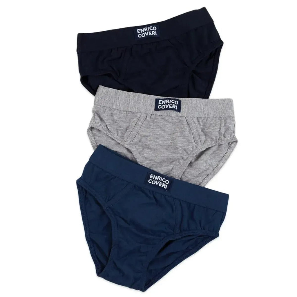 Confezione da 3 slip bambino in cotone bielastico Enrico Coveri ES4015 - Caos Intimo Donna - Uomo - Bambini - Casa - Coveri
