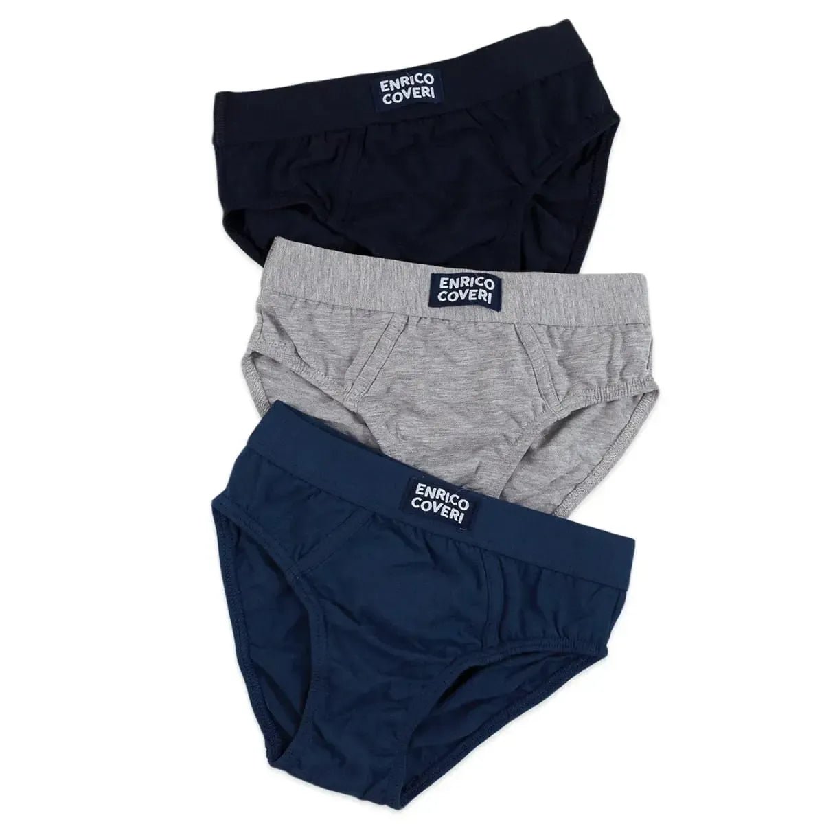 Confezione da 3 slip bambino in cotone bielastico Enrico Coveri ES4015 - Caos Intimo Donna - Uomo - Bambini - Casa - Coveri